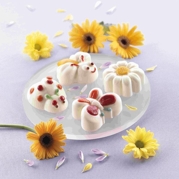1 Moule silicone Printemps 8 décors avec cadre rigide Silikomart
