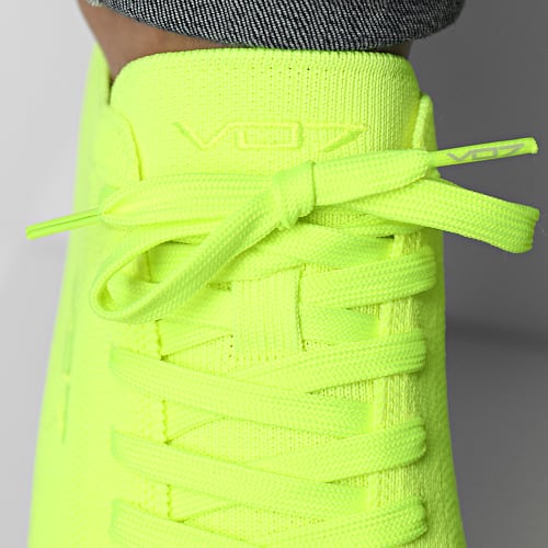 Baskets Yacht Knit Fluo Yellow
