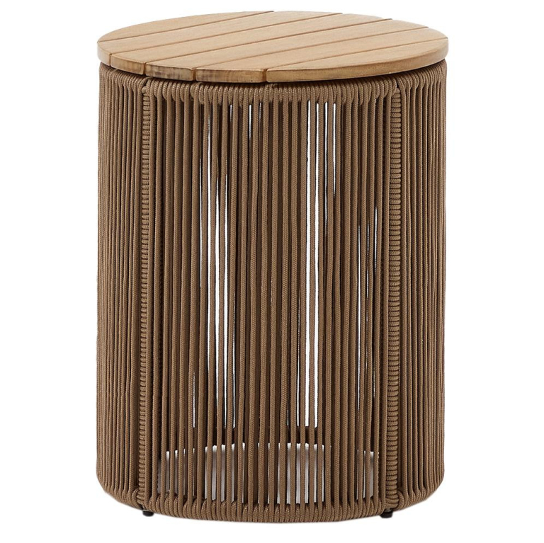 Kave Home Dandara bijzettafel Ø40 beige