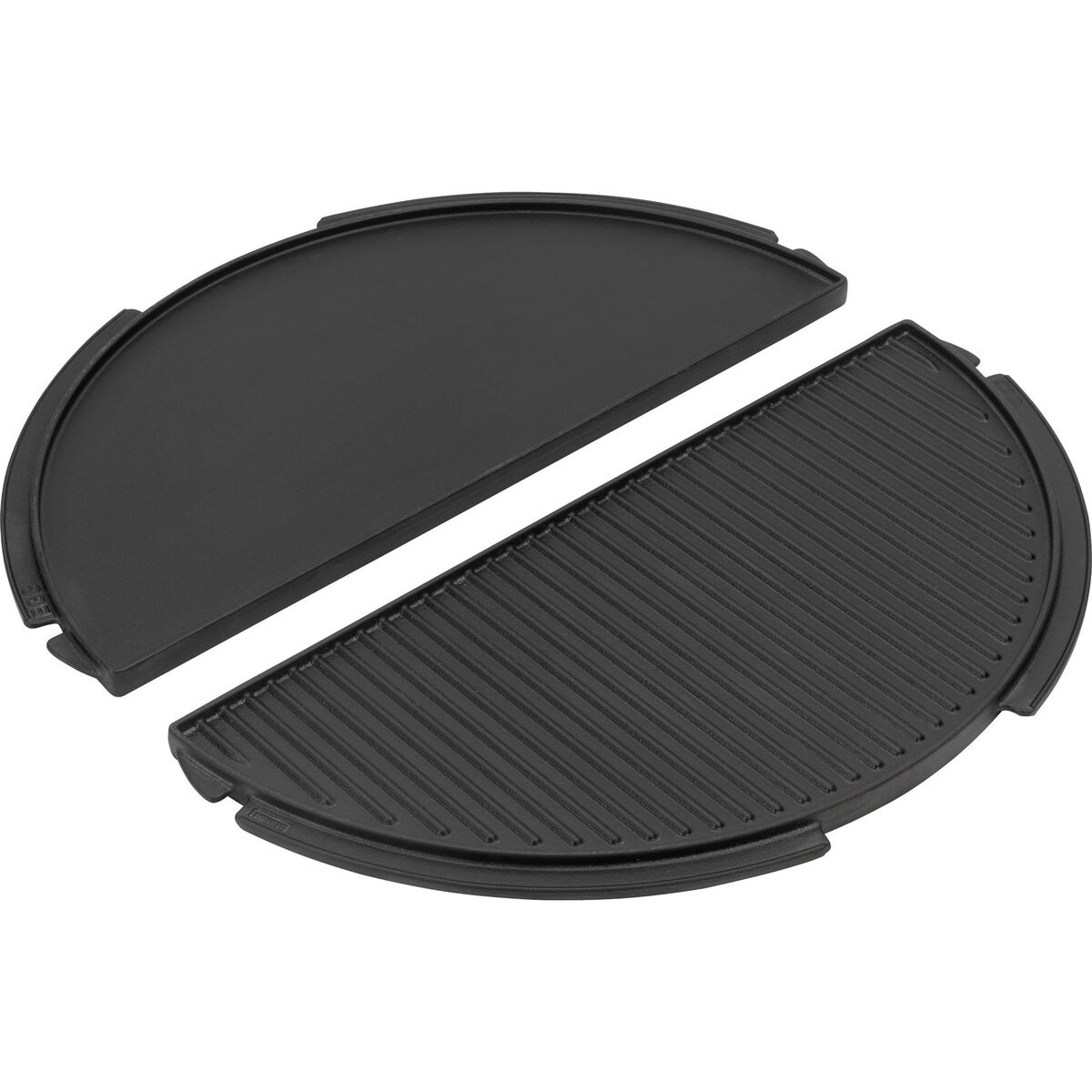 Halvrund vendbar grillplate, L