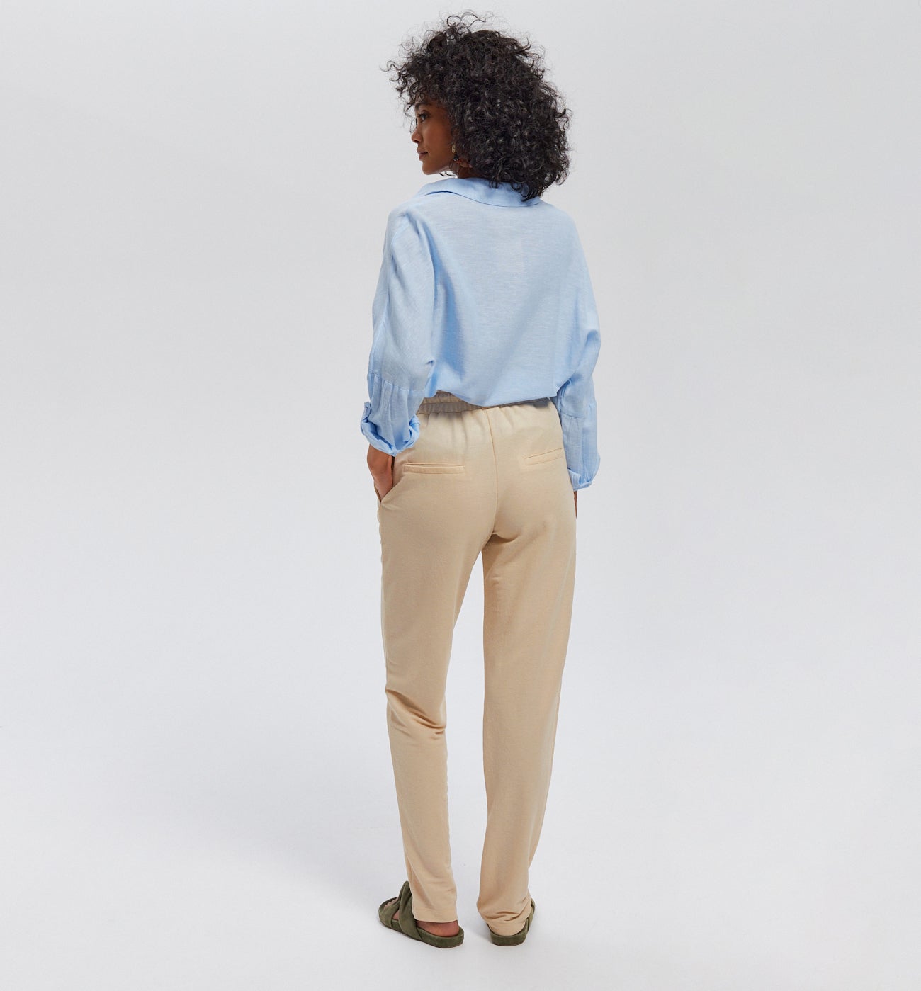 Jogpant uni Femme - Ecru