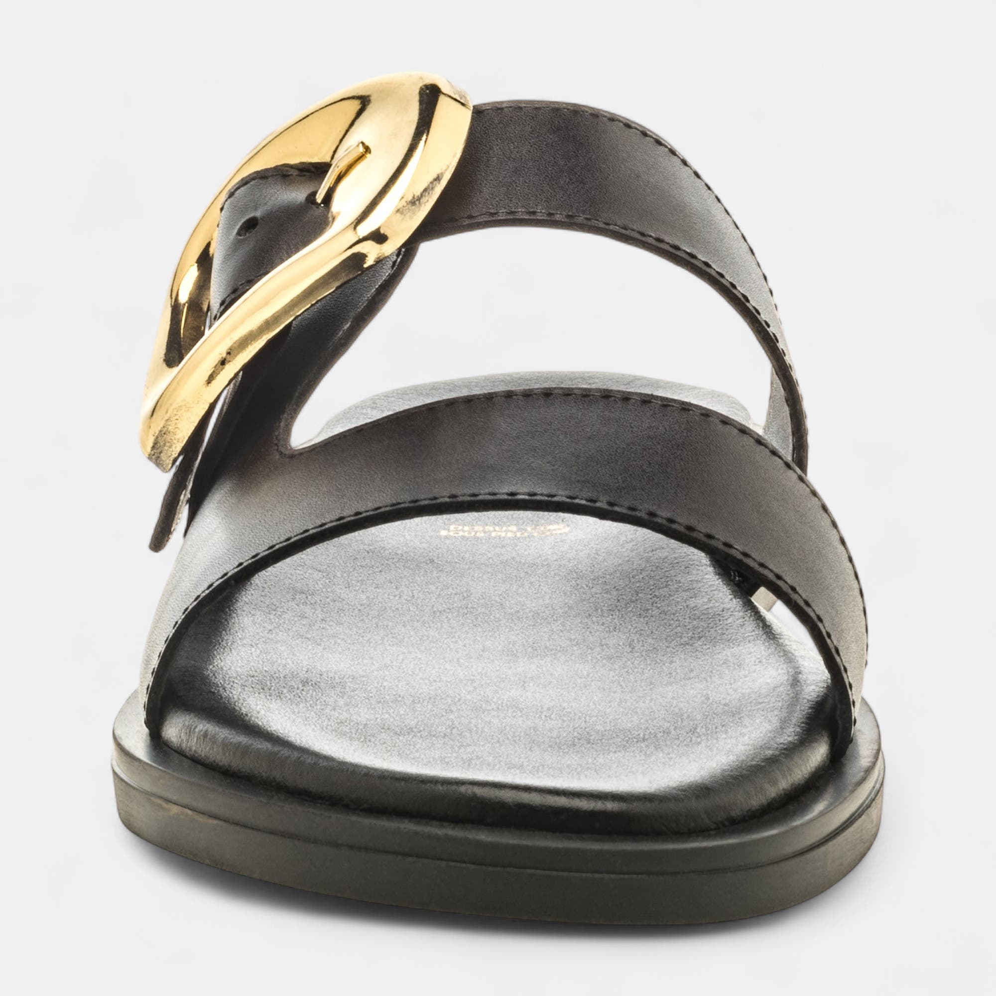 Mules Femme en cuir noir