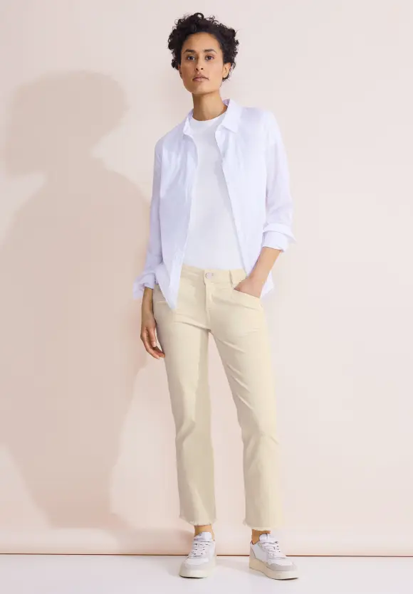 Beige Slim Fit Jeans - ecru washed