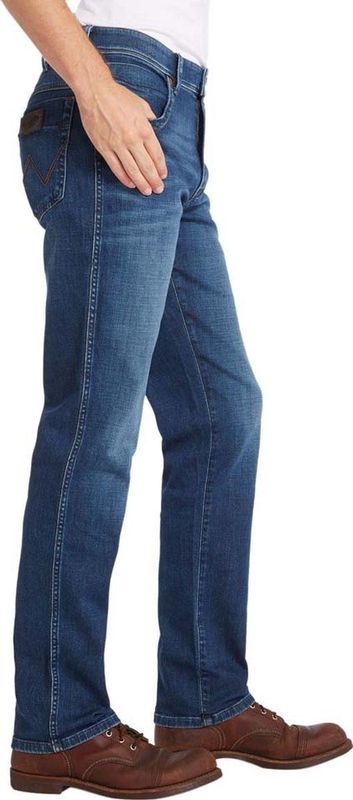 Wrangler - Texas Stretch - Jeans - Blauw - 98% Katoen 2% Elastan