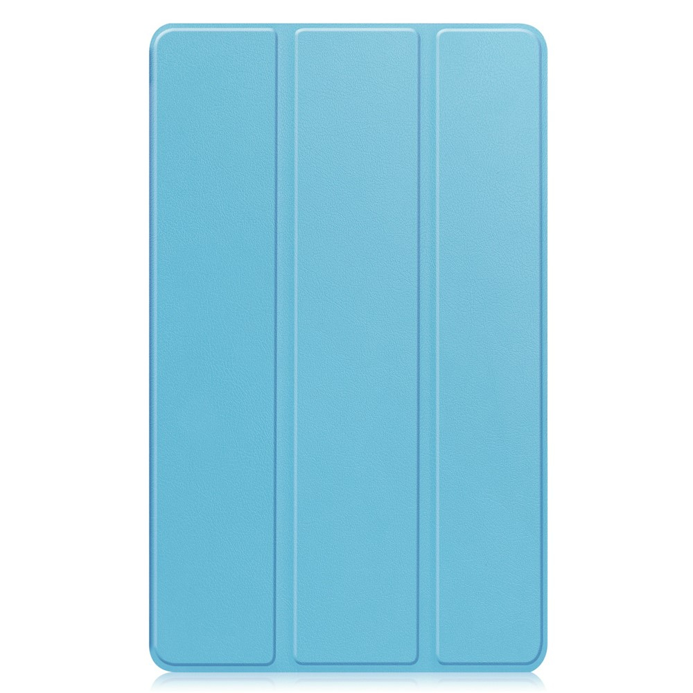 Samsung Galaxy Tab A11 / A9 Leder Tasche Flip Cover Hülle - Hellblau