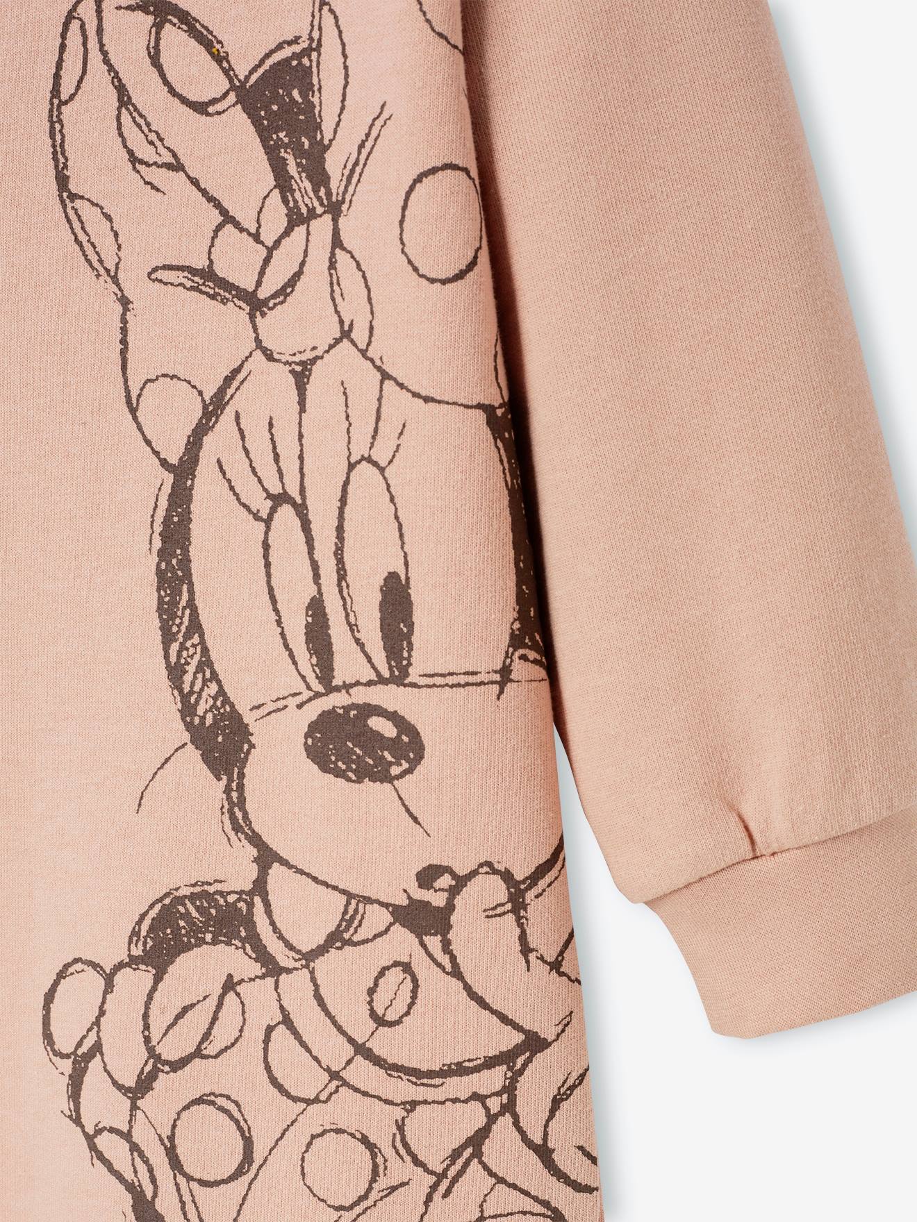 Vestido DS® Minnie lilás claro liso em malha com estampas