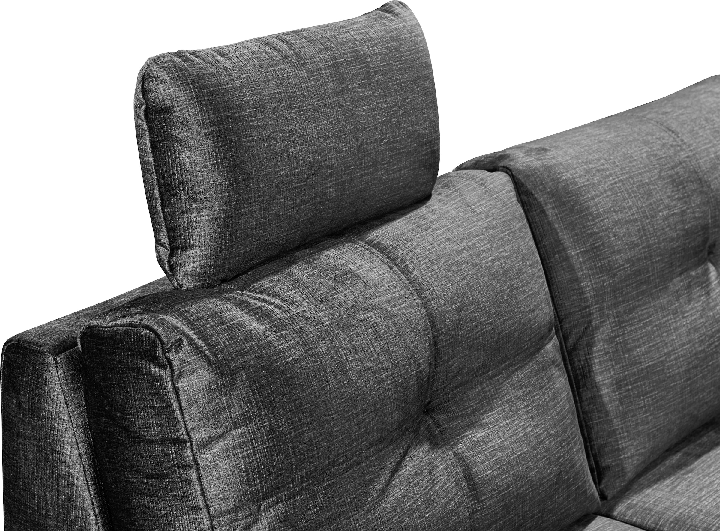 ED EXCITING DESIGN Wohnlandschaft »Alija U-Form« mit Bettfunktion, Bettkasten, Armteilverstellung & Kopfstützen
