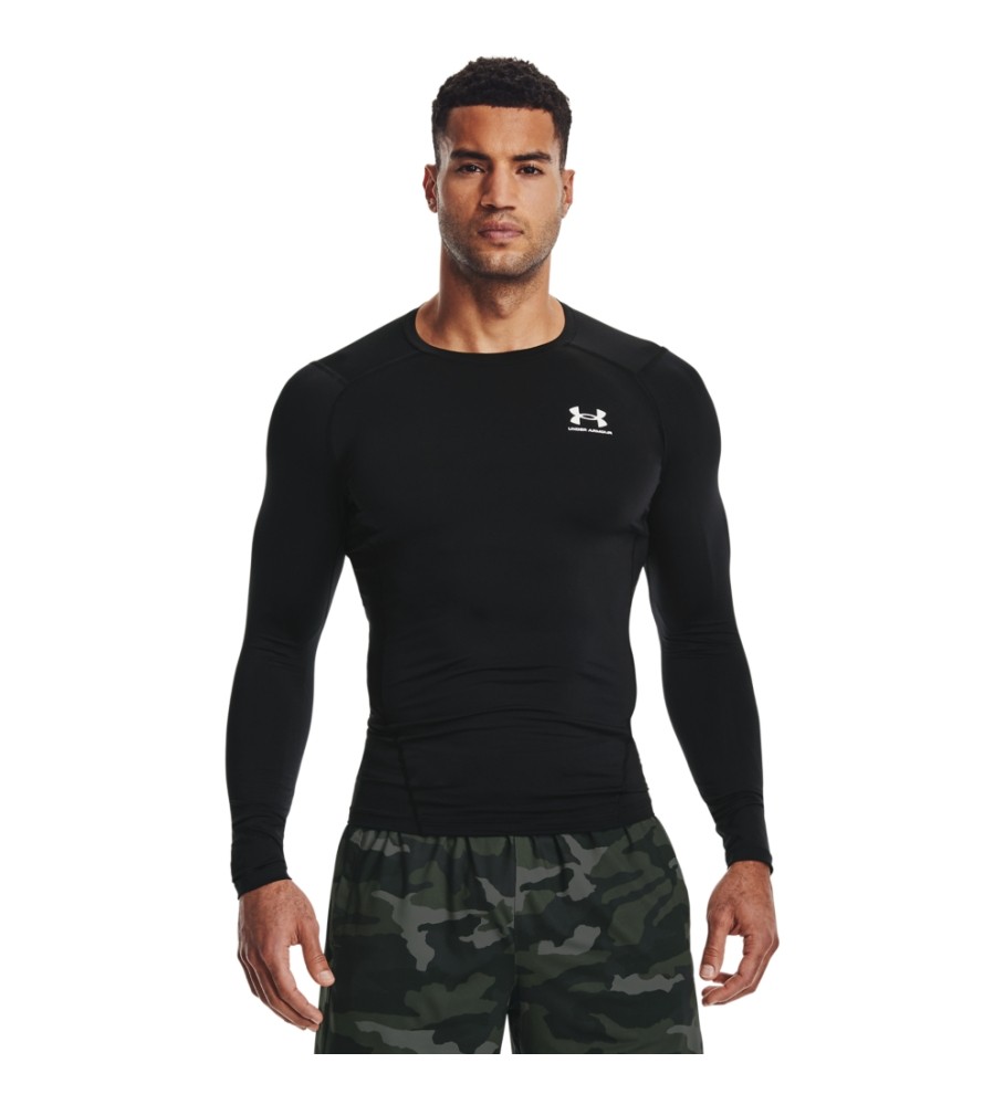 Camiseta de manga comprida Under Armour HeatGear Armour, preta