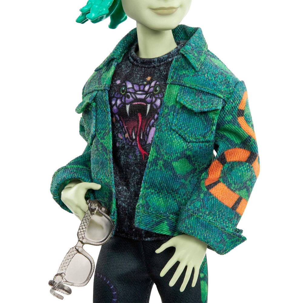 Monster High Deuce Gorgon Puppe mit Haustier und Zubehör
