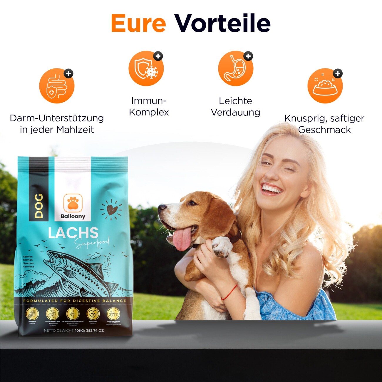 Balloony.pet Balloony Hundefutter Lachs