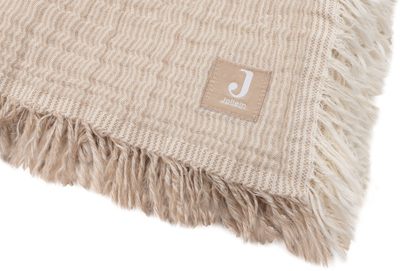 Jollein Musselinteppe Fringe, Biscuit