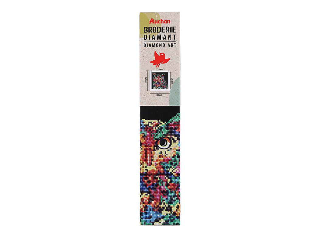 BORDADO DIAMANTE AUCHAN KIT CORUJA