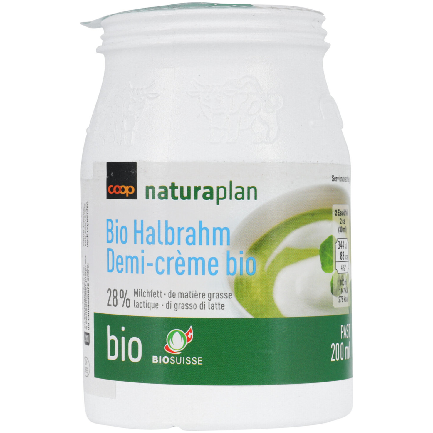 Naturaplan Bio Halbrahm 28% Milchfett Past