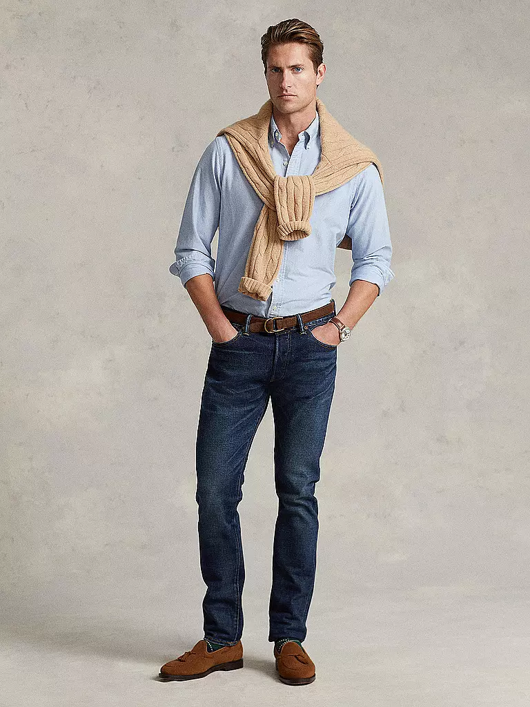 POLO RALPH LAUREN Hemd Slim Fit blau