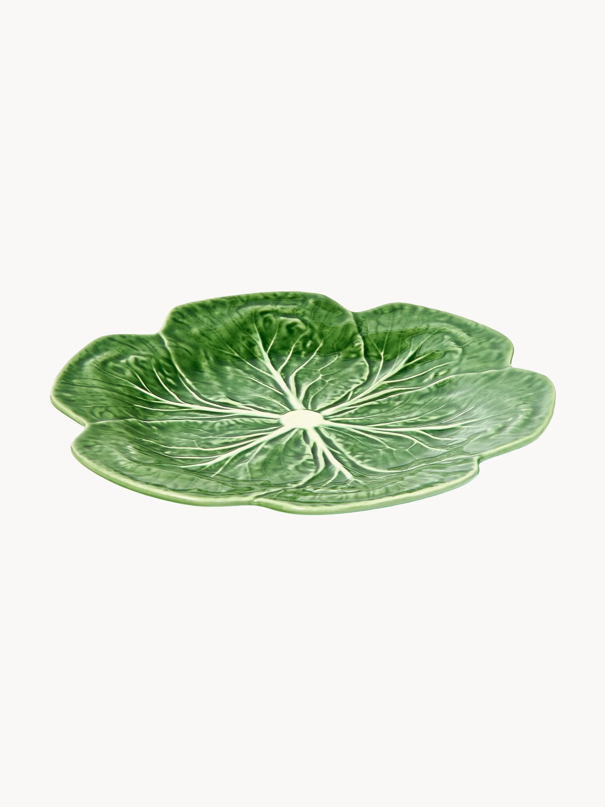 Handbeschilderde dinerborden Cabbage, 2-delig