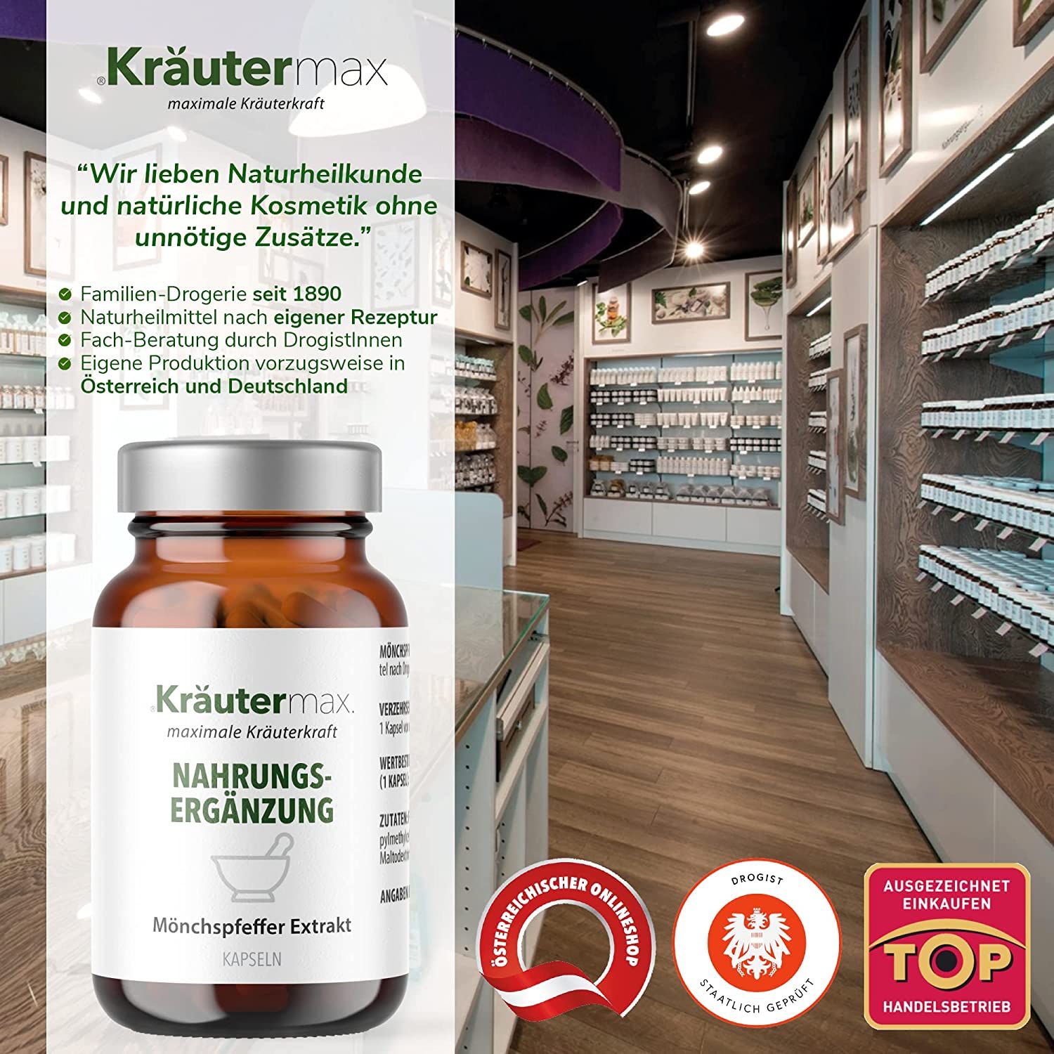 Kräutermax Mönchspfeffer Extrakt Kapseln