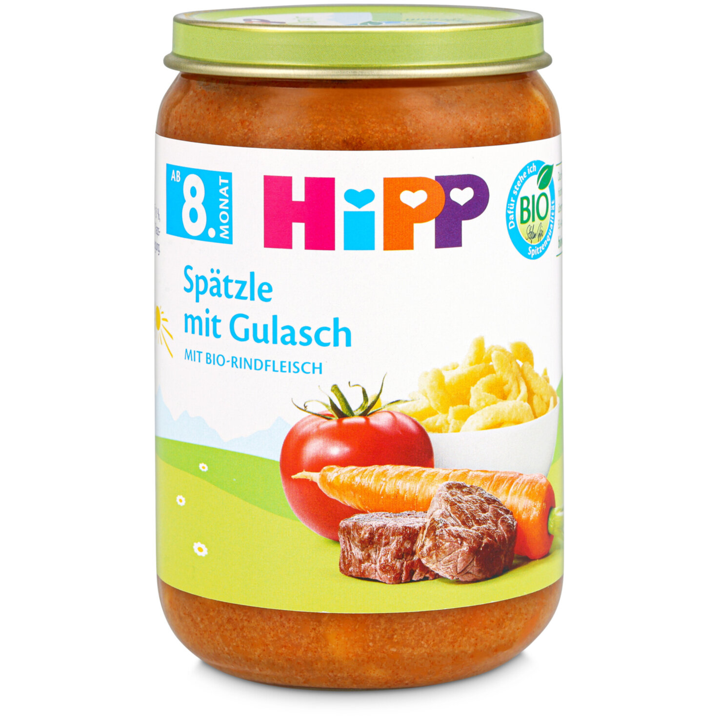 Hipp Spätzle mit Gulasch