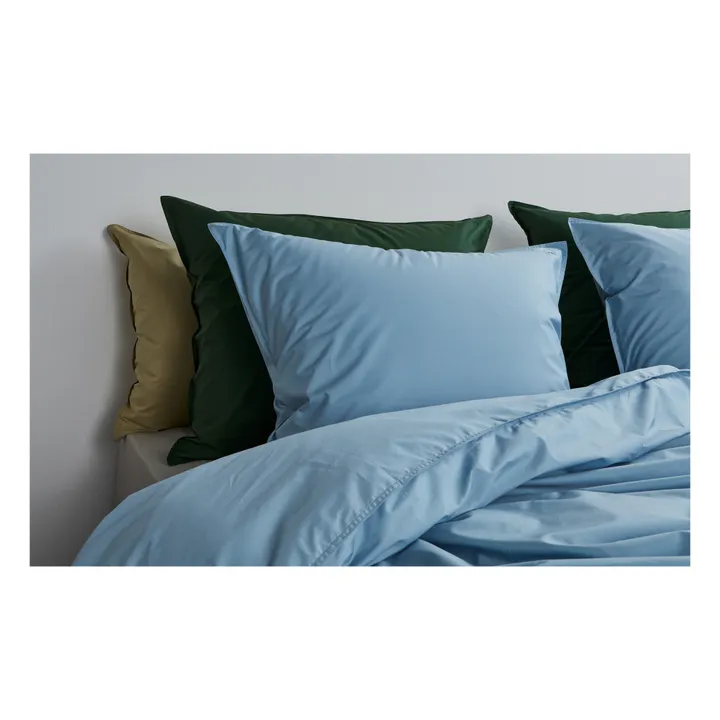 Suite 702 Housse de couette en percale organique | Bleu ciel