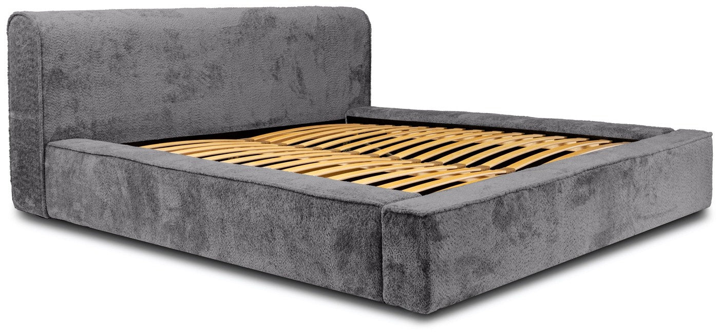 Trae Mobler Fatima 140 x 200 cm Gestoffeerd Bed Tingrijs
