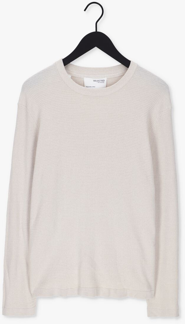 SELECTED HOMME beige selected homme trui rocks ls knit crew neck w naw