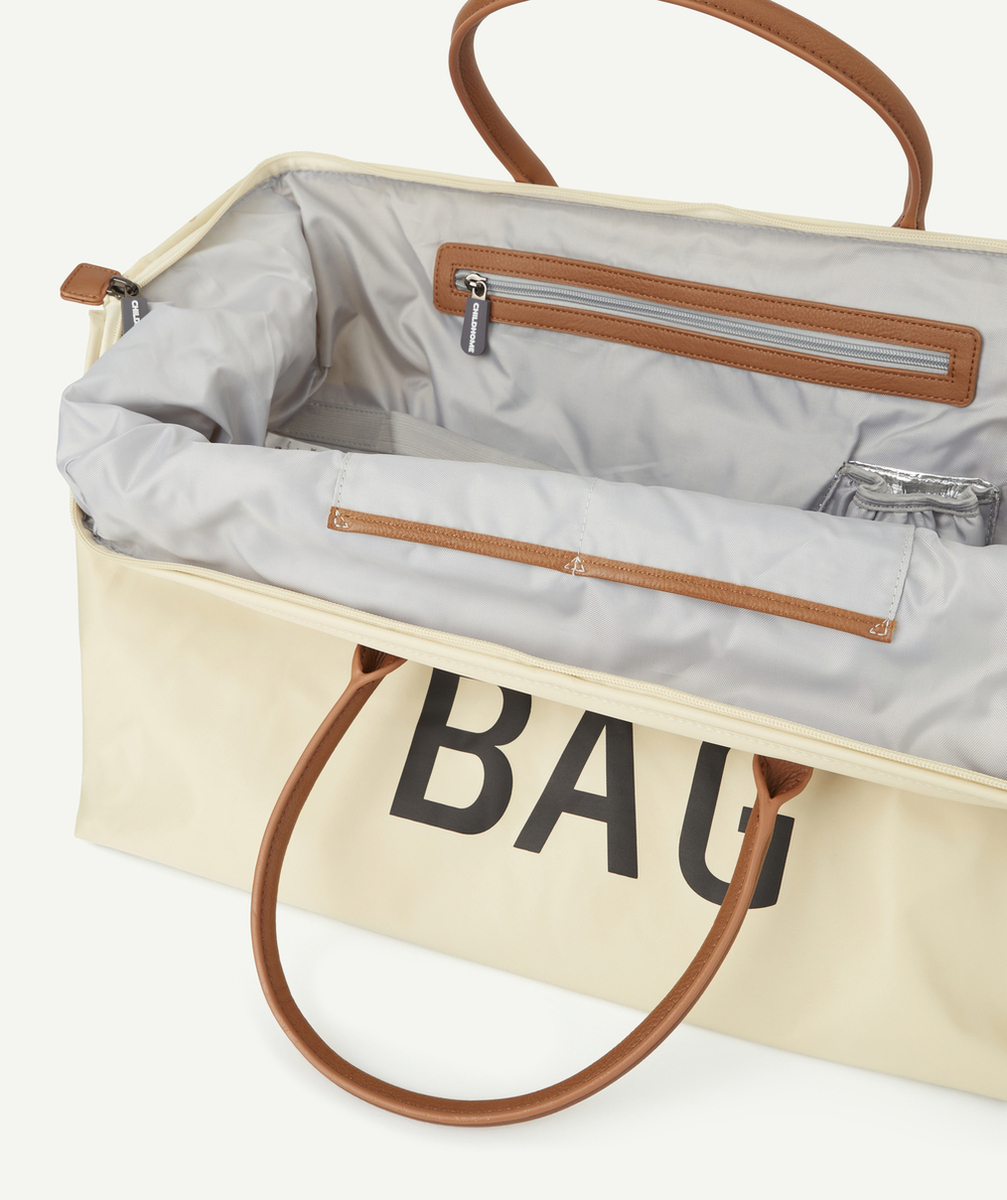 CHILDHOMEMOMMY BAG LE SAC À LANGER ÉCRU AVEC MATELAS À LANGER INCLUS