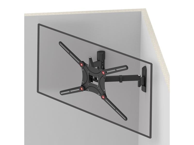 Barkan Wandhalterung WH 464-SW Schwarz TV-Wandhalterung bis 90