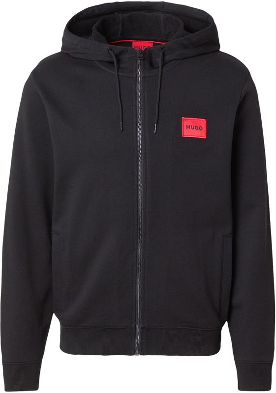 Hugo Boss Sweatshirt met Ritssluiting - Zwart - 100% Katoen