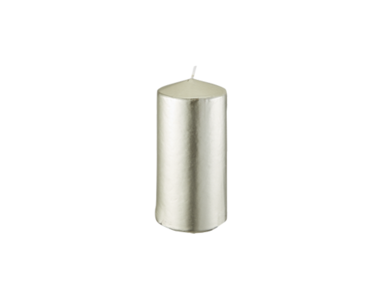Metallic Stumpenkerze