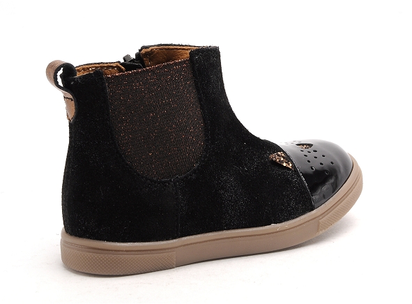 Gbb boots bottine enfant jessine noir