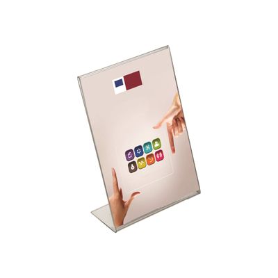 Promocome - Présentoir de comptoir incliné - A4 portrait