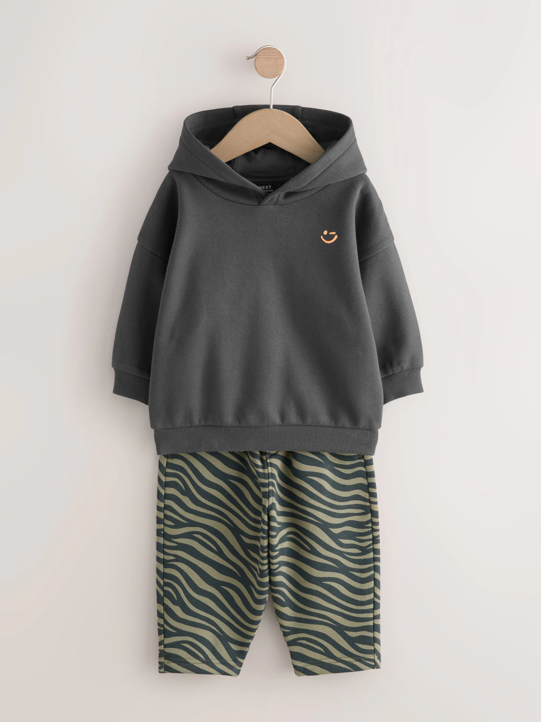 Antraciet - Set met hoodie en joggingbroek (3 mnd - 7 jr)