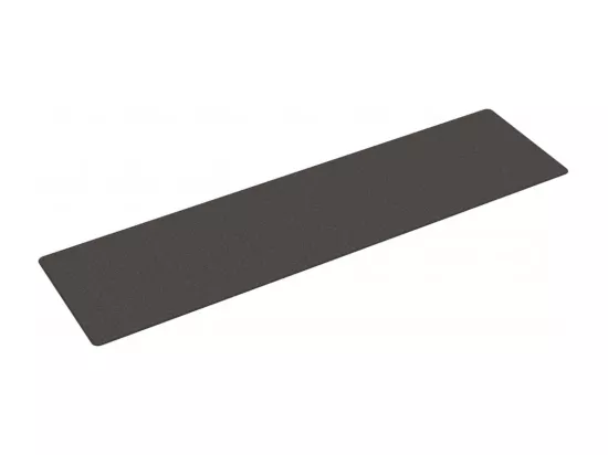 Tapis de couloir aspect sisal anthracite 80x300 cm