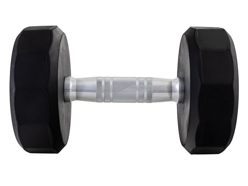 KOOR Kurzhantel 10 kg, Schwarz Dumbbell für Krafttraining