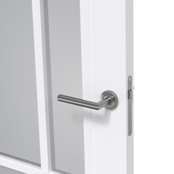Arne & Bodil binnendeur ABD521 rook glas - extra wit afgelakt - glaslat extra wit