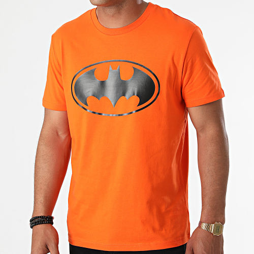 Tee Shirt Logo Orange Noir