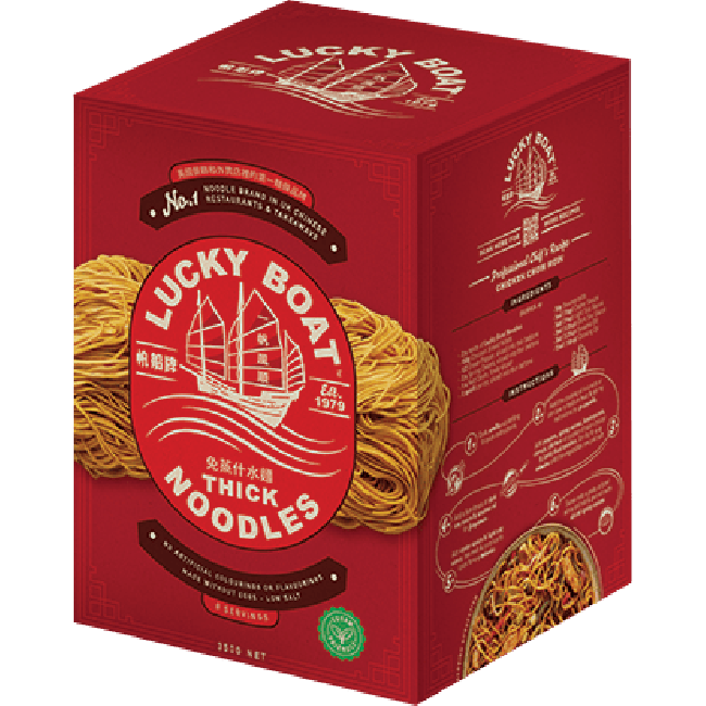Lucky Boat Dikke Noedels 350g