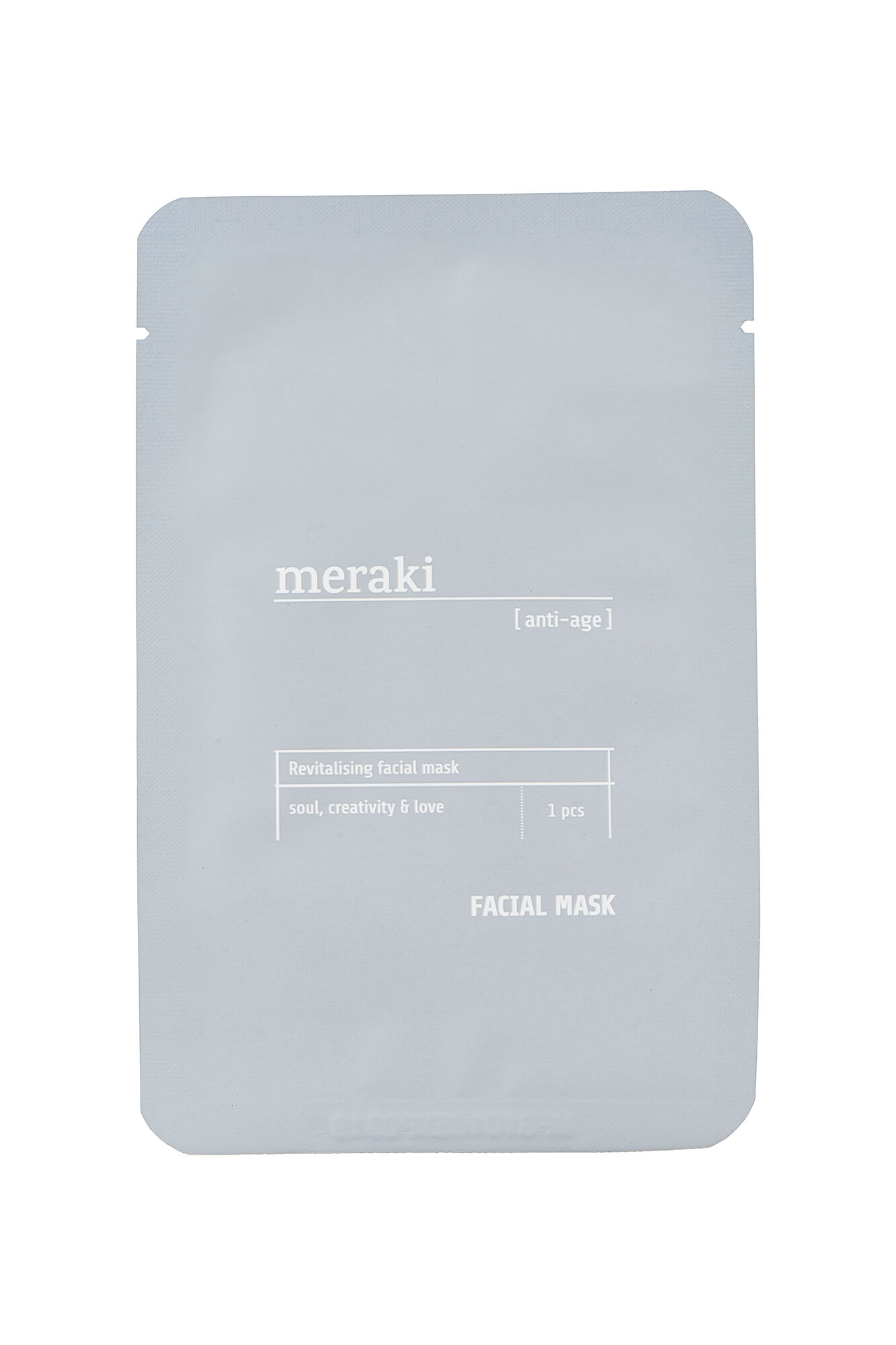 Máscara facial antienvelhecimento 23g - cinza