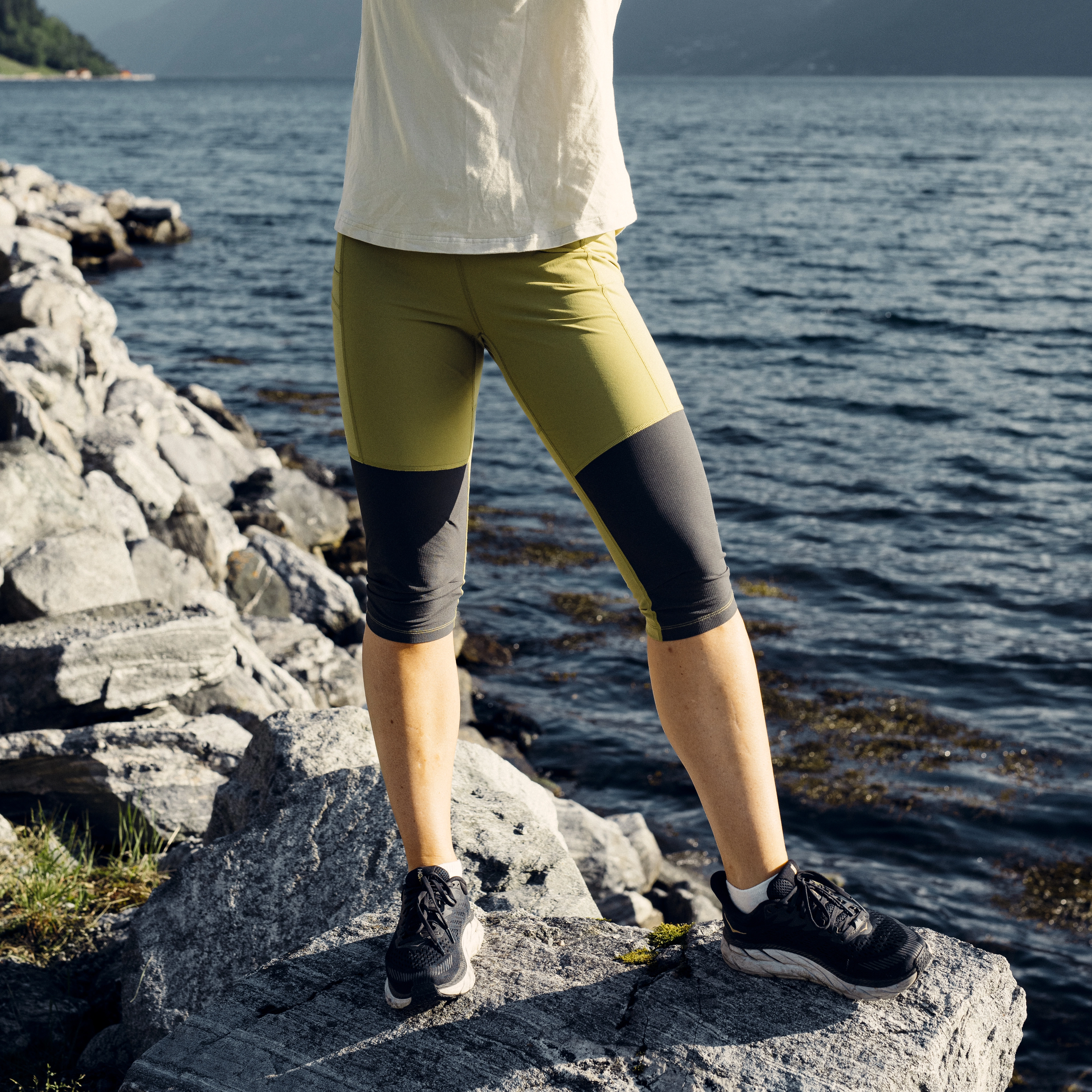 Fløyen ¾ Outdoor Tights Women Olive Green