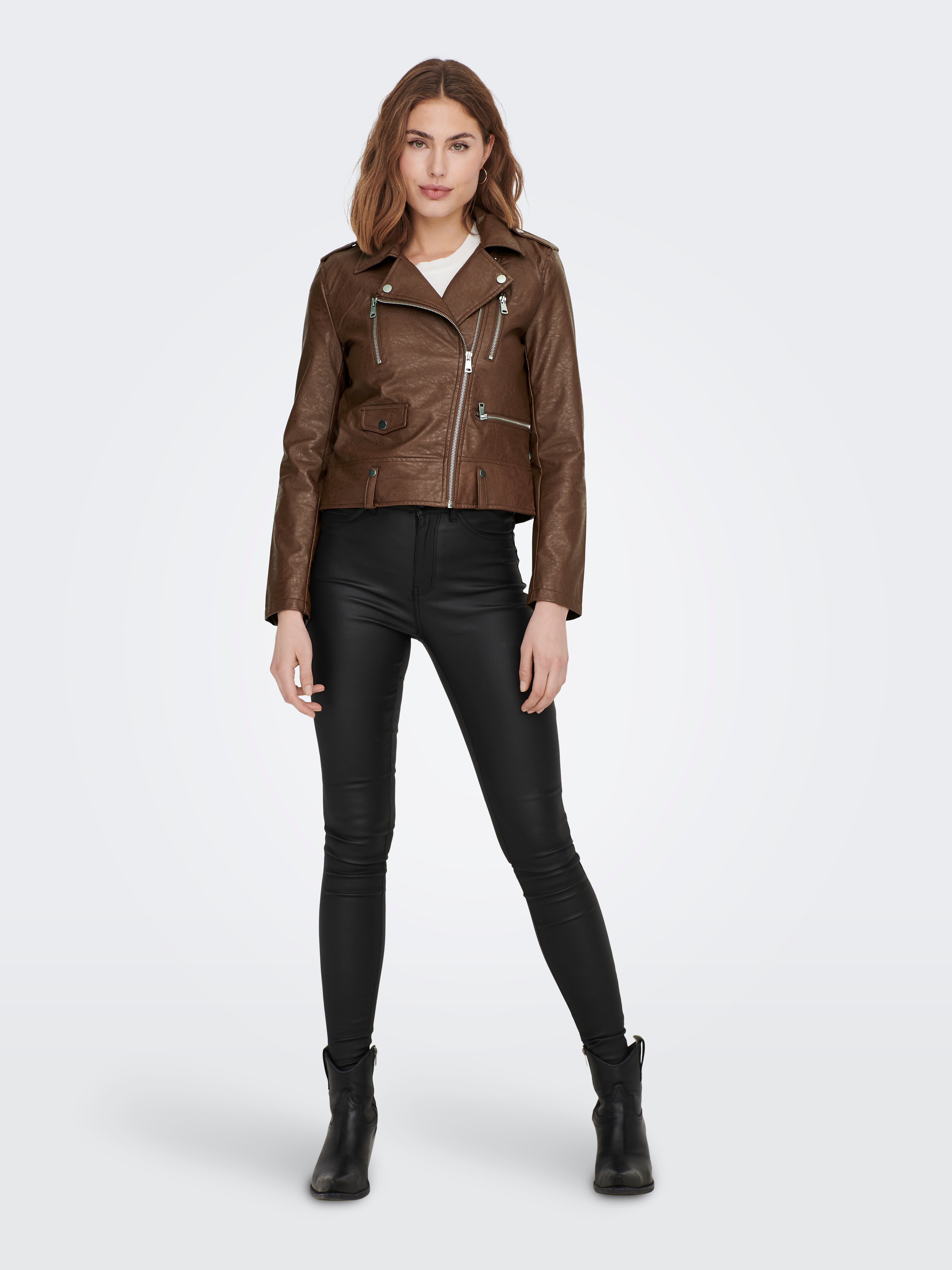 ONLMIA Bikerjacke Cognac