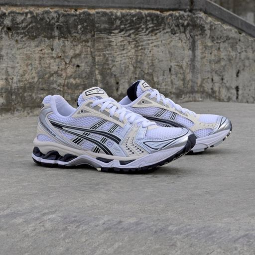 Asics Gel-Kayano 14 Sneakers, White/Midnight, 36