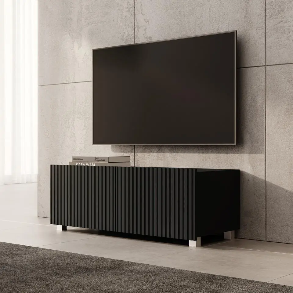 Meubella - TV-Meubel Kenderes - Zwart - 100 cm