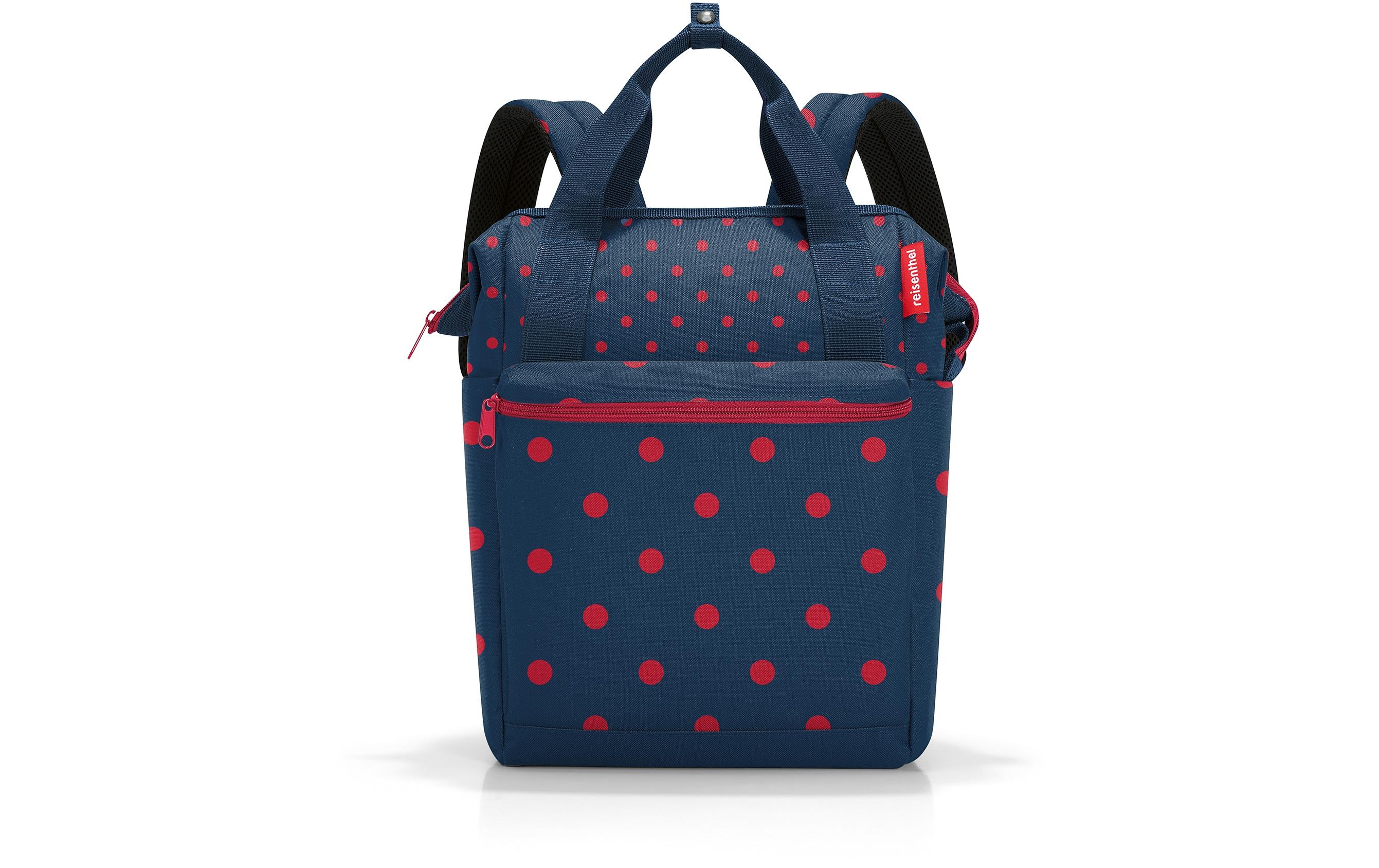 Rucksack Allrounder R Mixed Dots RedKombination aus Rucksack und Tragetasche