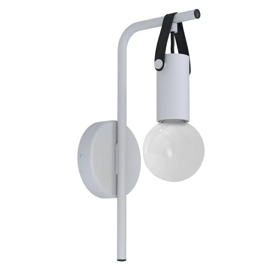 EGLO Apricale Wandlamp - E27 - Leer - Zwart/Bruin
