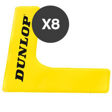 Dunlop Coin De Marquage Lot De 8 Balles - Jaune