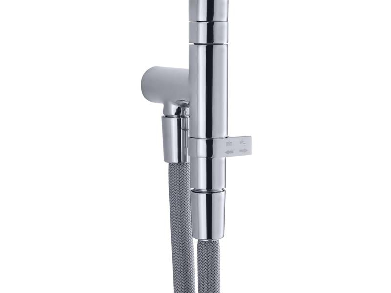 diaqua® Duschsystem Ymir Turn, Verchromt Duschsystem für Duschen und Badewannen