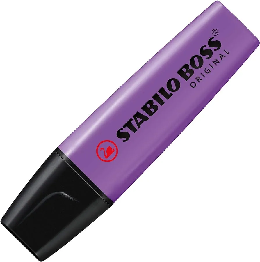 Tekstmarker Stabilo Boss Original lilla - (10 stk.)