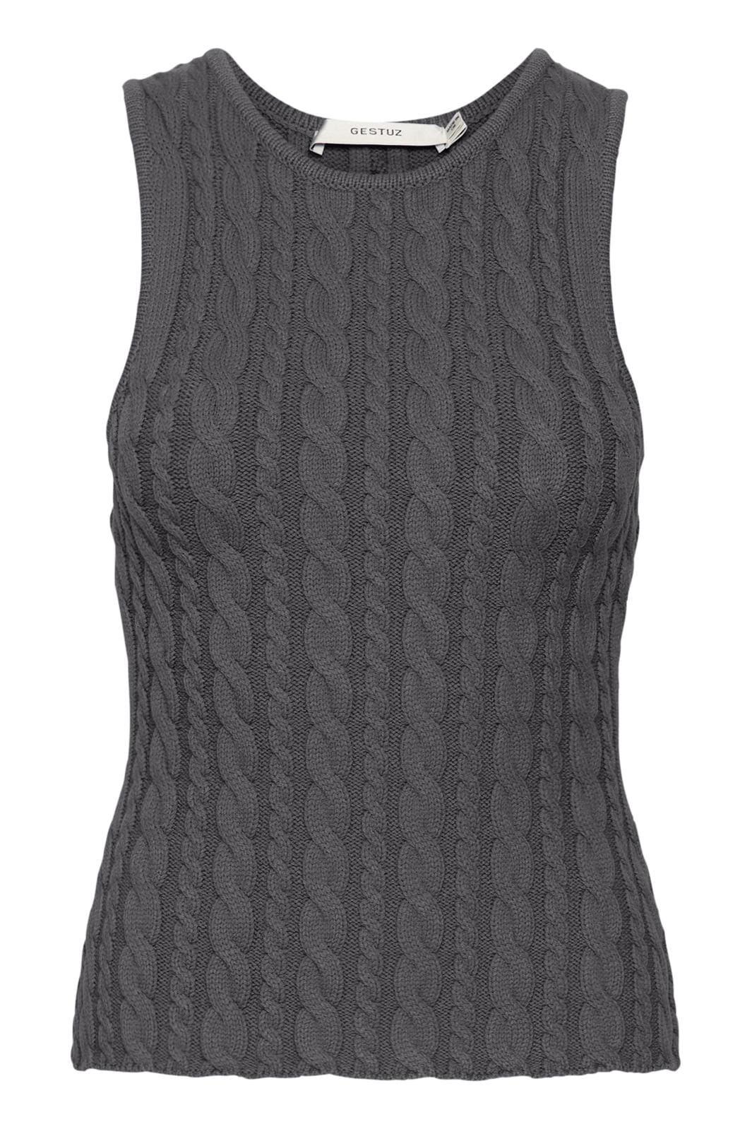 Gestuz Panigz Long Dress 03 gray pinstripe