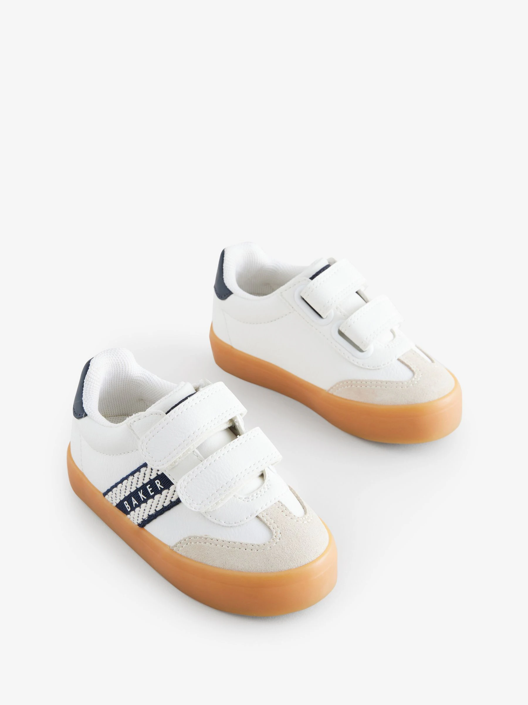 Wit - Baker by Ted Baker sneakers met logobies voor jongens
