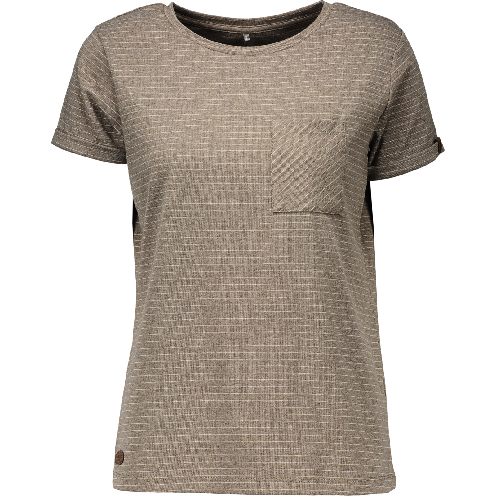 Belowzero Damen-T-Shirt Streifen XL, hellbraun