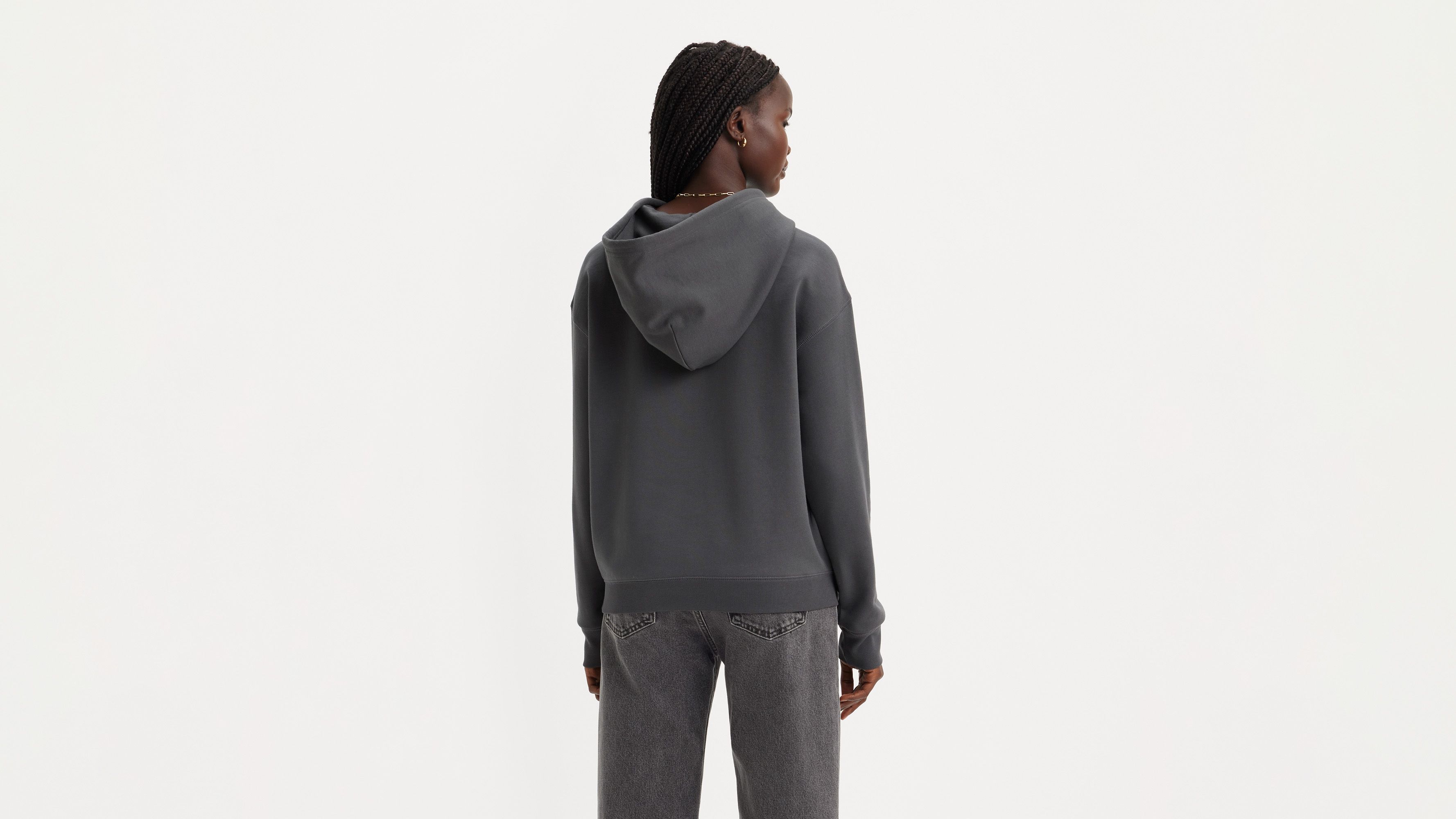 Sweat à capuche graphique signature - Hoodie Original Levi'S Black Oyster - Noir